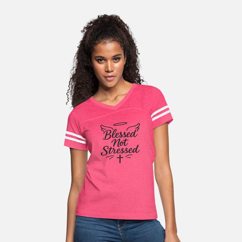 Blessed Not Stressed T-Shirt – Christian Faith Tee