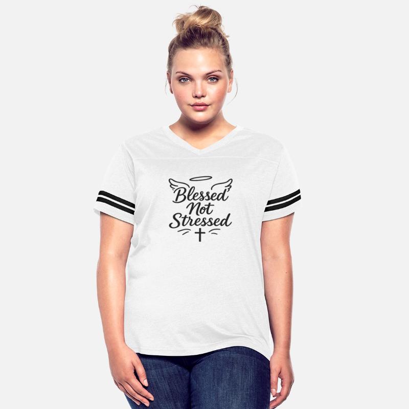Blessed Not Stressed T-Shirt – Christian Faith Tee