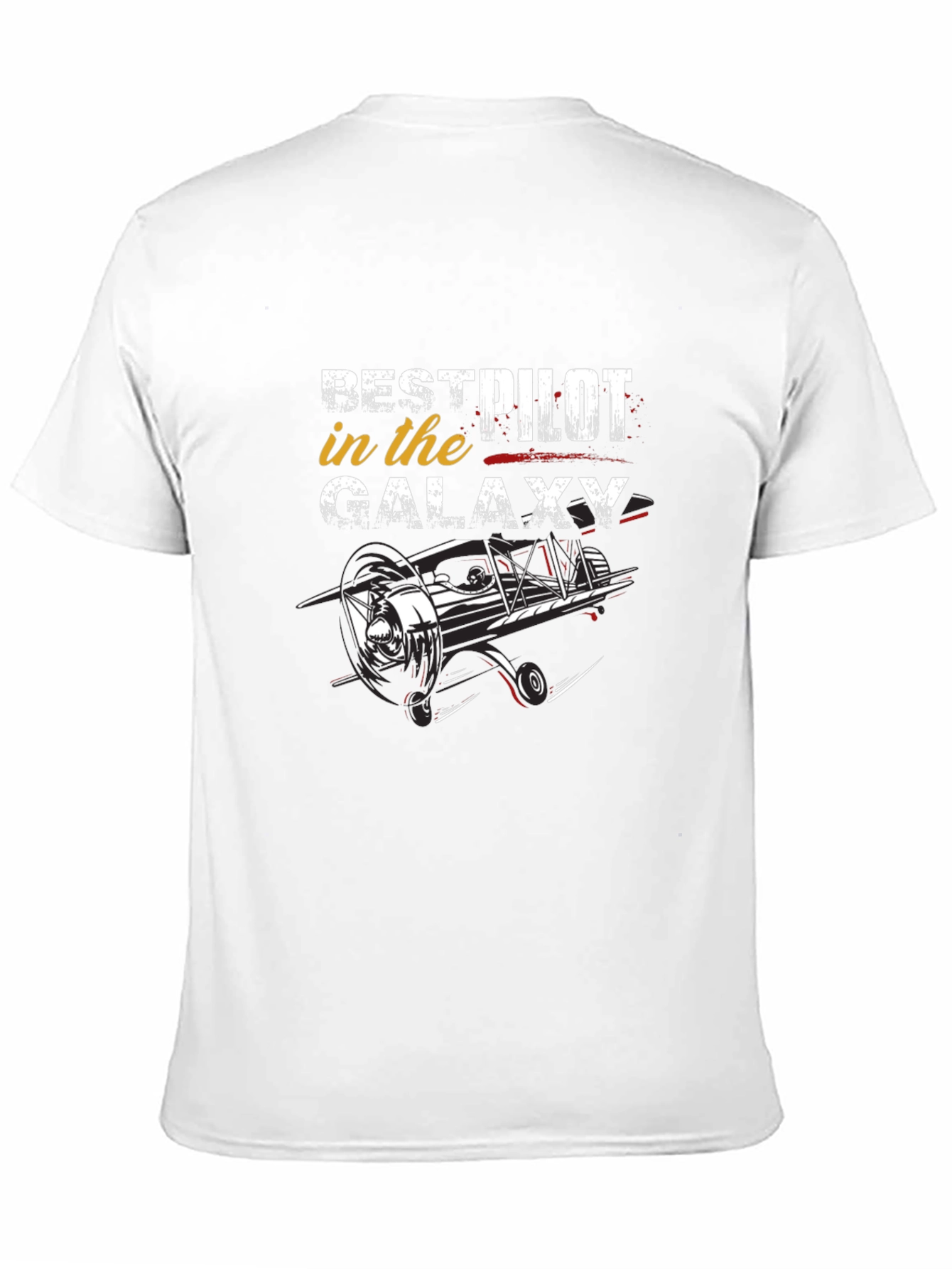 Best Pilot in the Galaxy Black T-Shirt