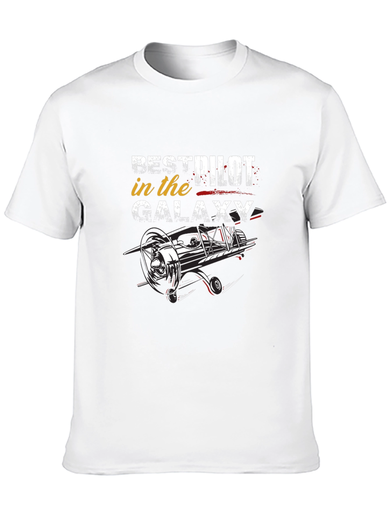 Best Pilot in the Galaxy Black T-Shirt