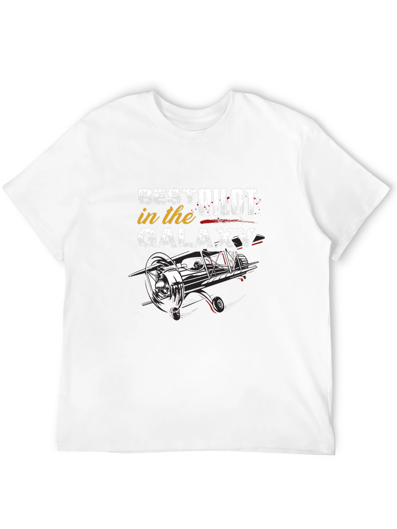 Best Pilot in the Galaxy Black T-Shirt