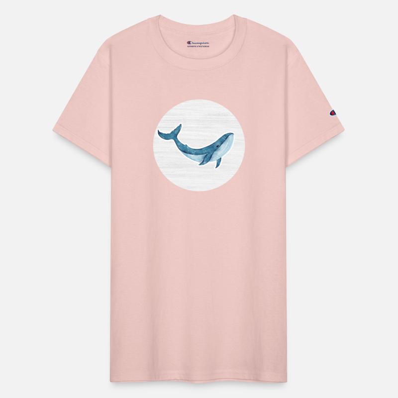 Blue Whale Watercolor Drawing