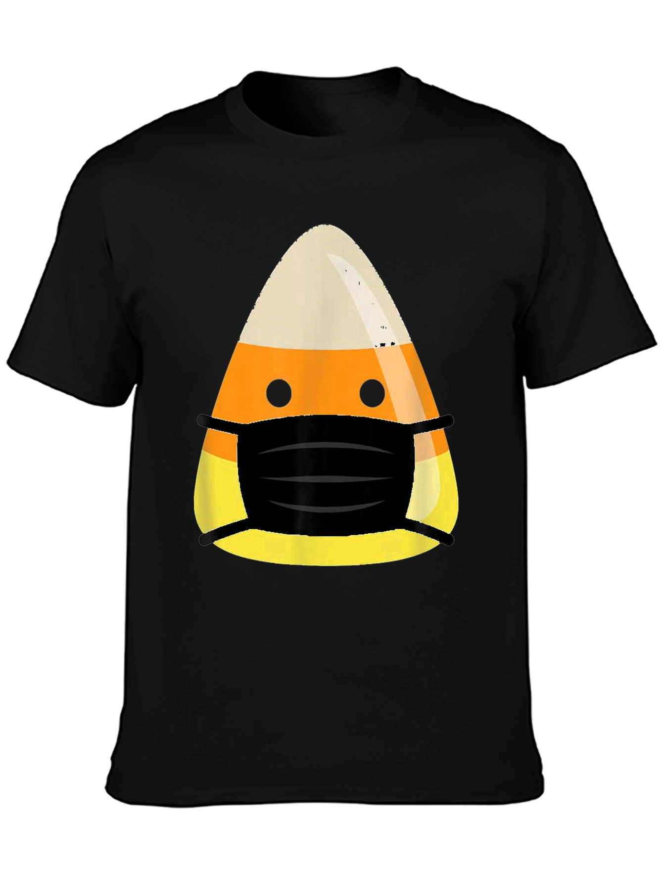 Halloween Candy Corn Mask T-Shirt