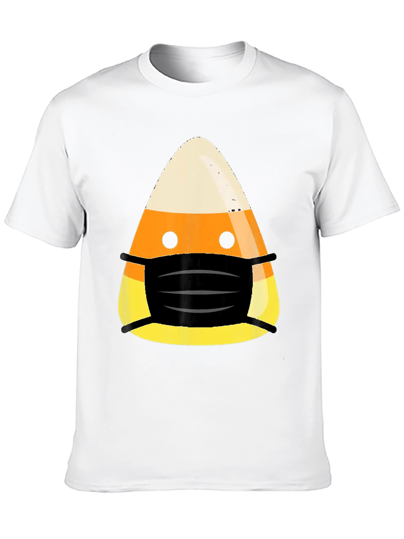 Halloween Candy Corn Mask T-Shirt
