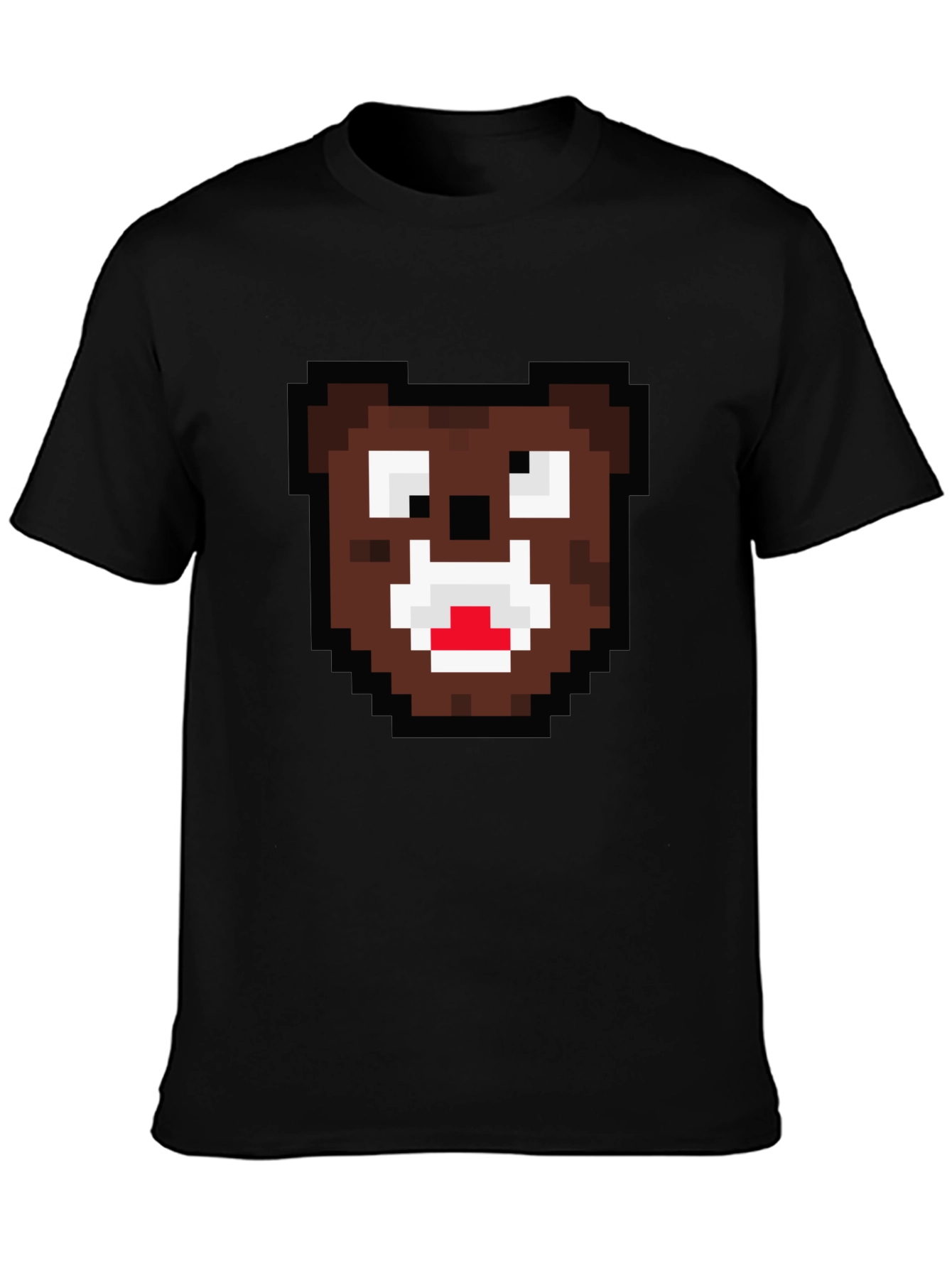 Pixel Bear Graphic T-Shirt - Casual Cool