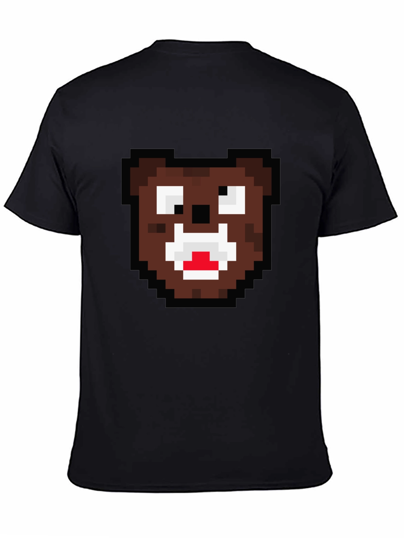 Pixel Bear Graphic T-Shirt - Casual Cool