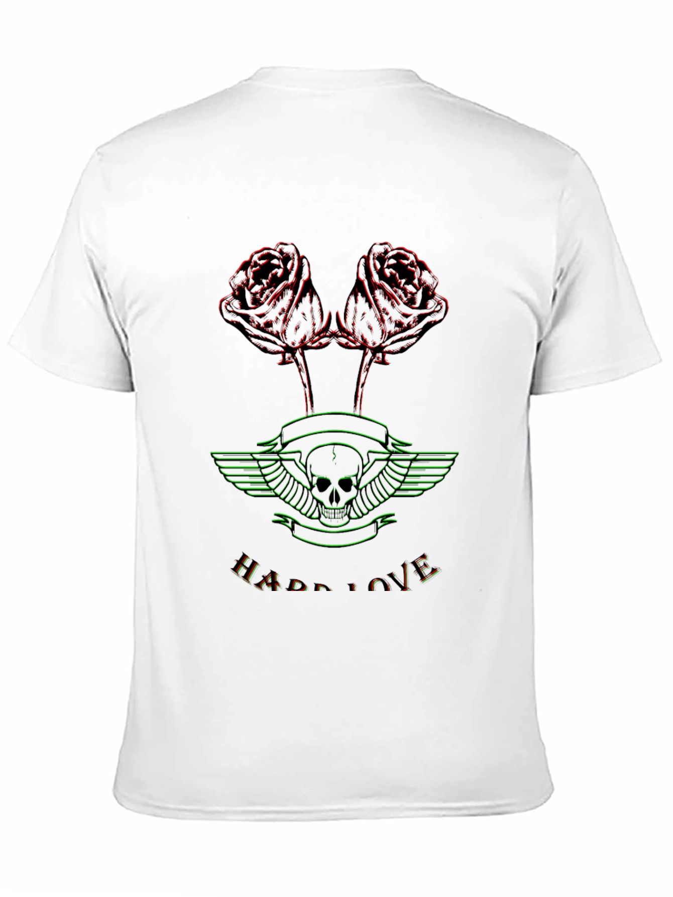 Hard Love Skull & Roses Graphic T-Shirt