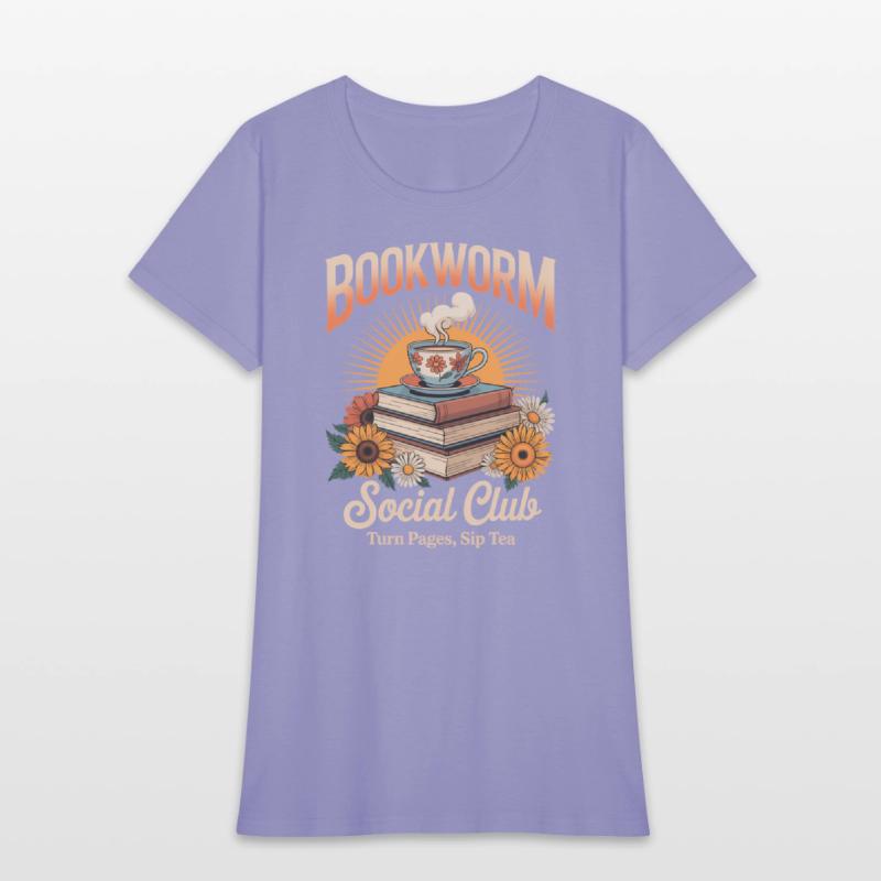 Bookworm Social Club Reading Lover