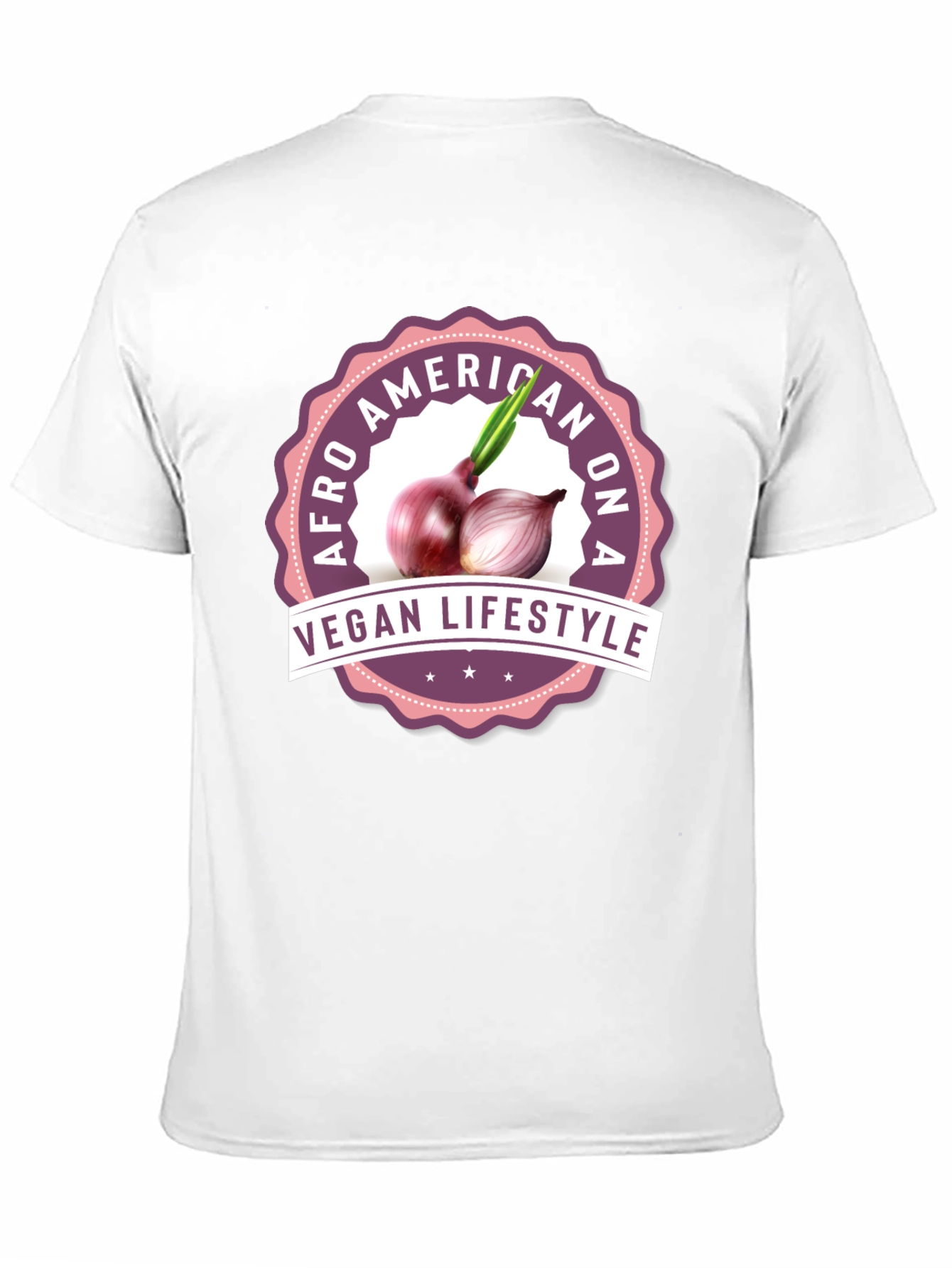 Vegan Lifestyle T-Shirt - Afro American Design