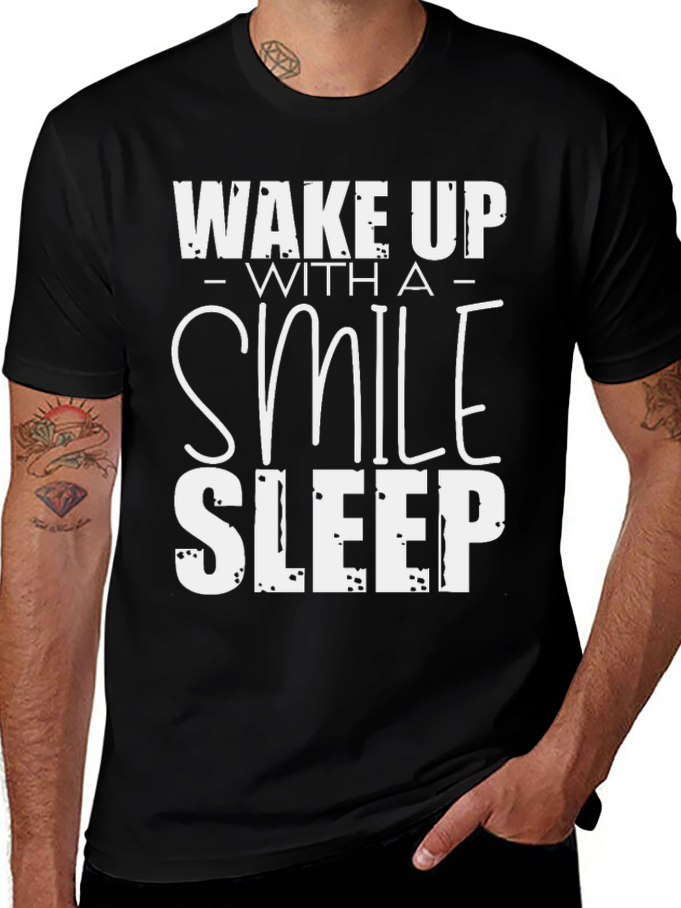 Wake Up with a Smile Graphic T-Shirt