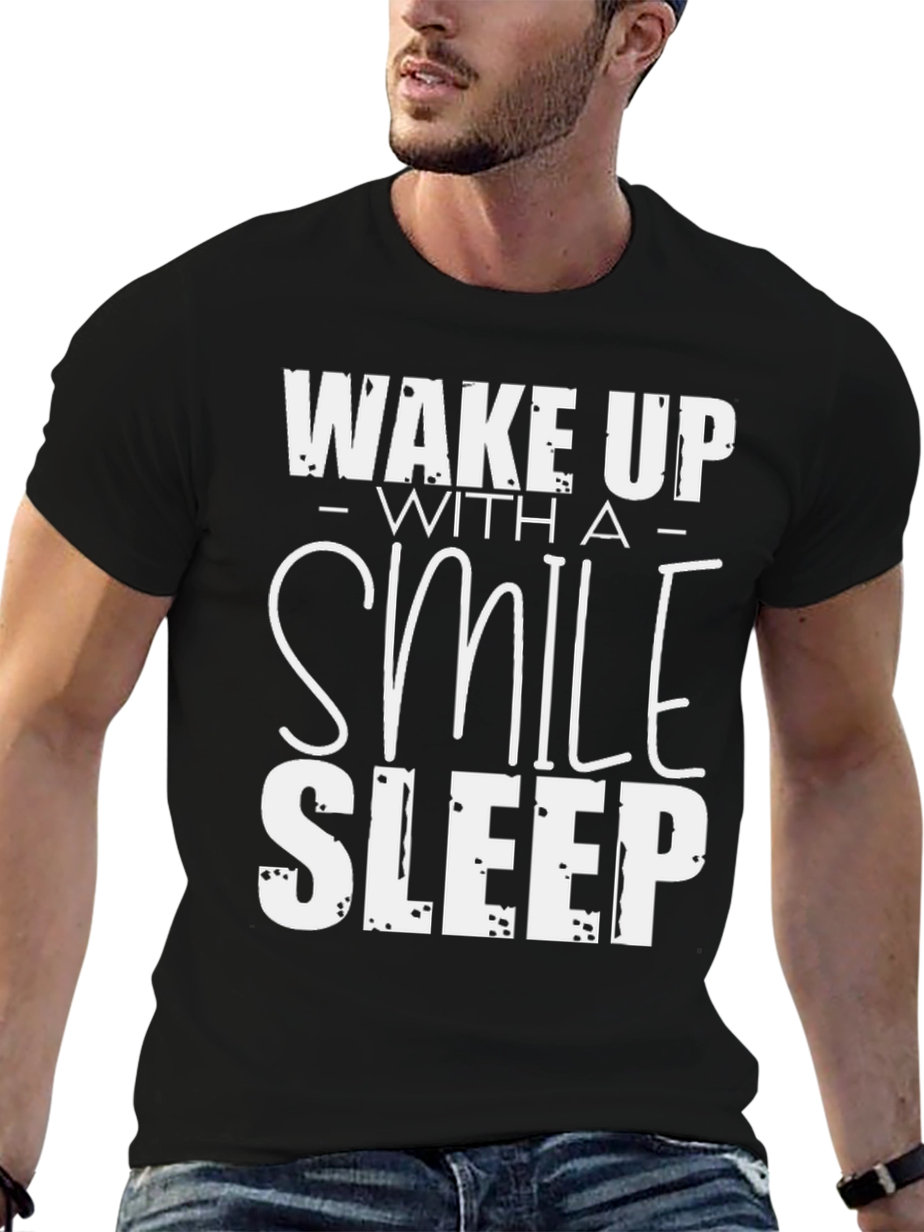 Wake Up with a Smile Graphic T-Shirt