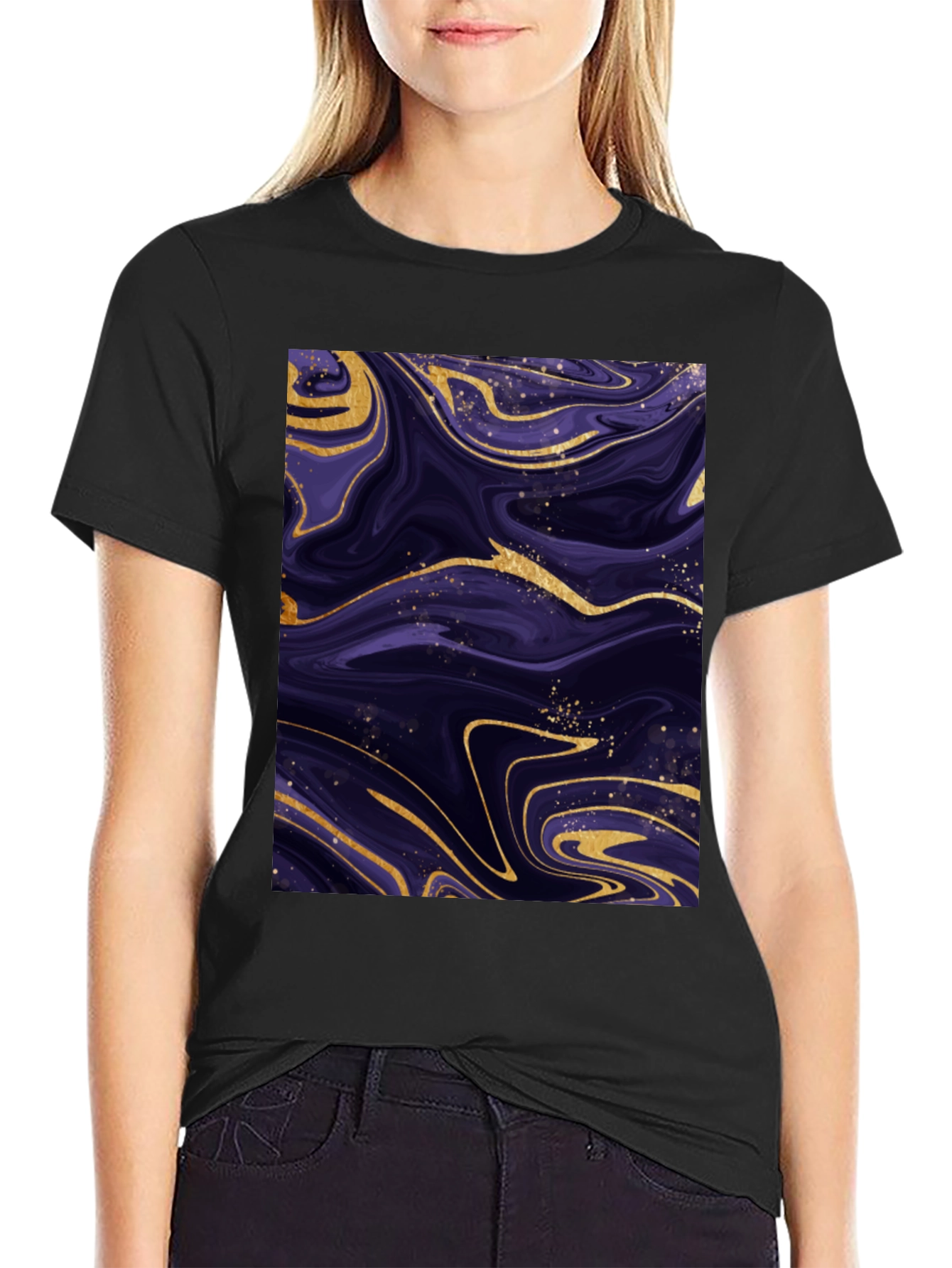 Swirl Art Graphic Tee - Abstract Design