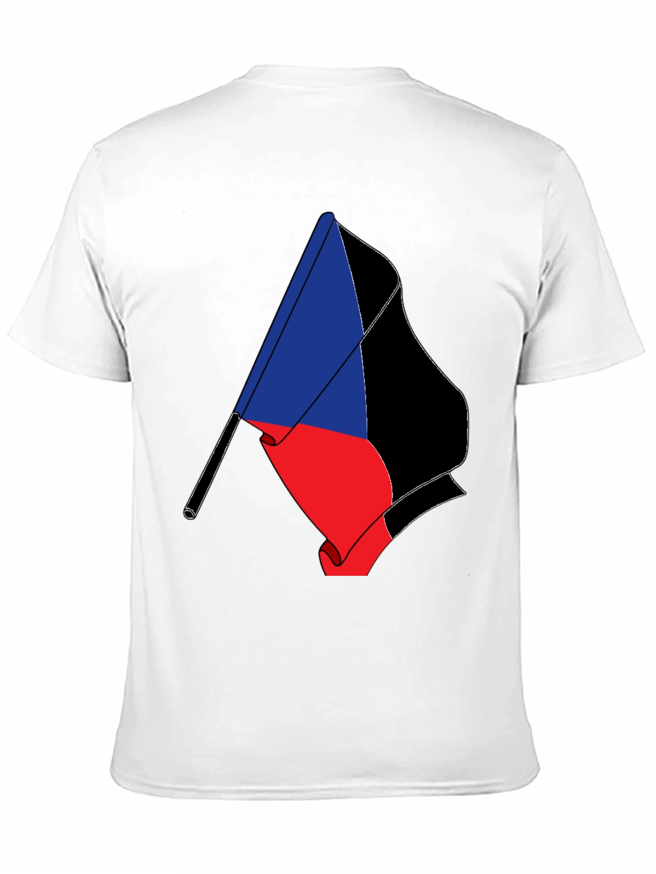 Flag Graphic Tee - Black Short Sleeve T-Shirt
