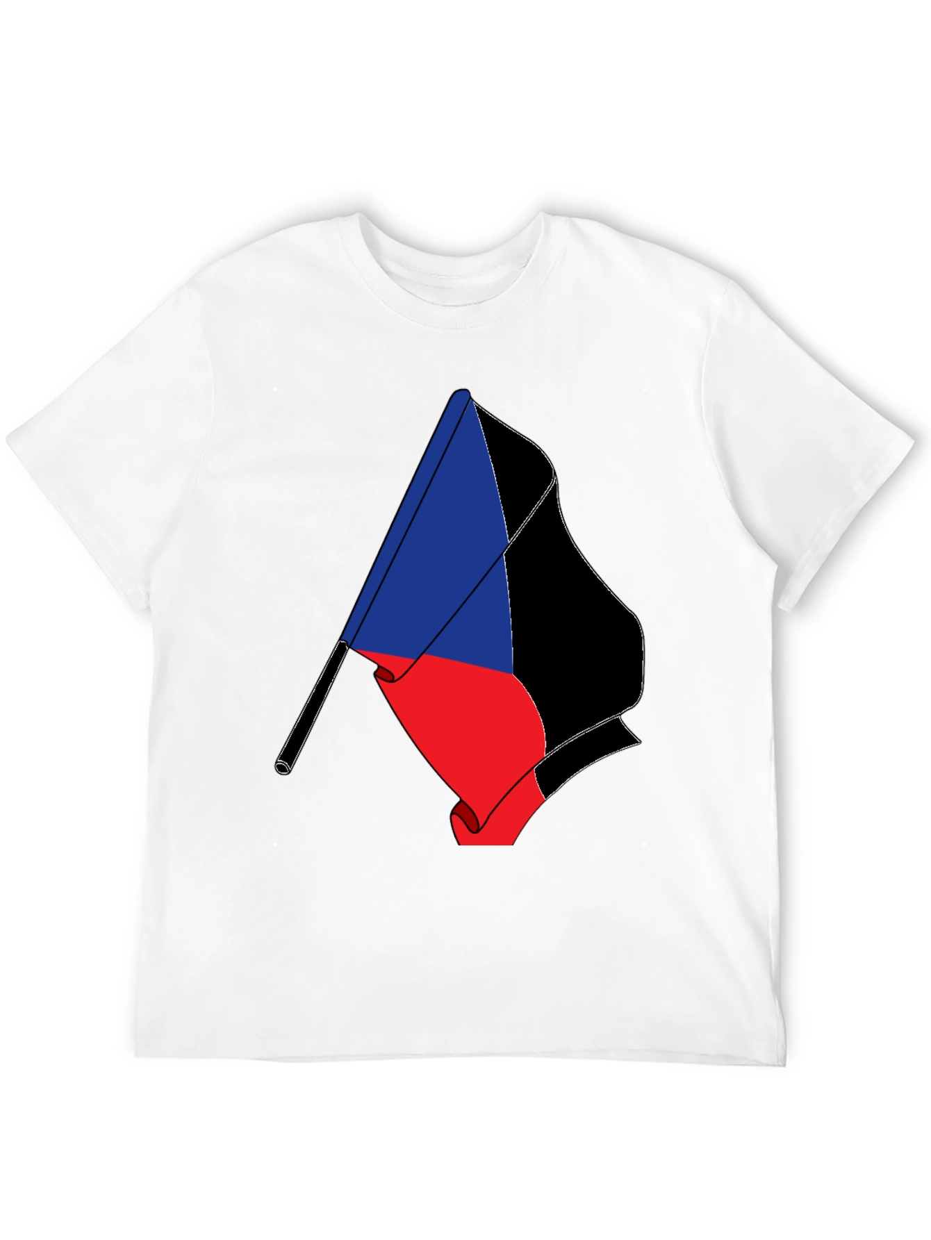 Flag Graphic Tee - Black Short Sleeve T-Shirt