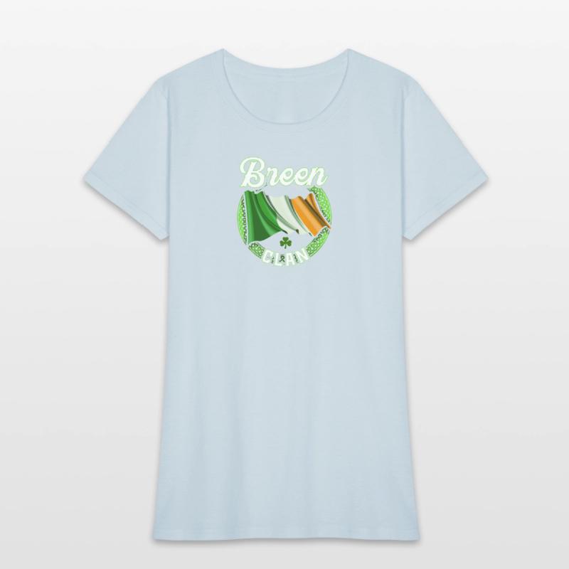 Breen Surname Irish Last Name Ireland Flag