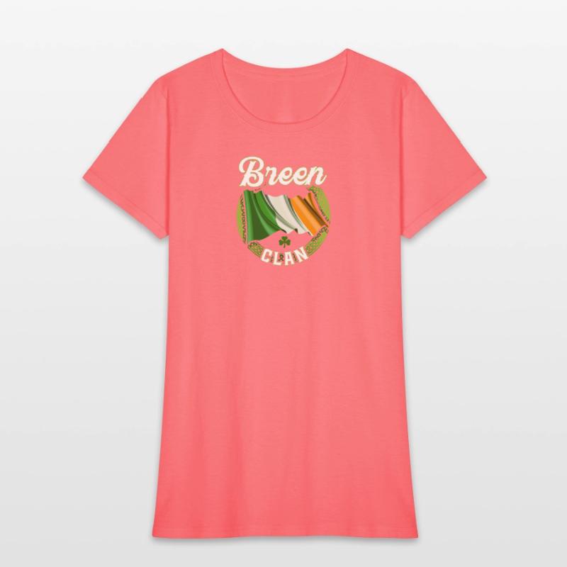 Breen Surname Irish Last Name Ireland Flag