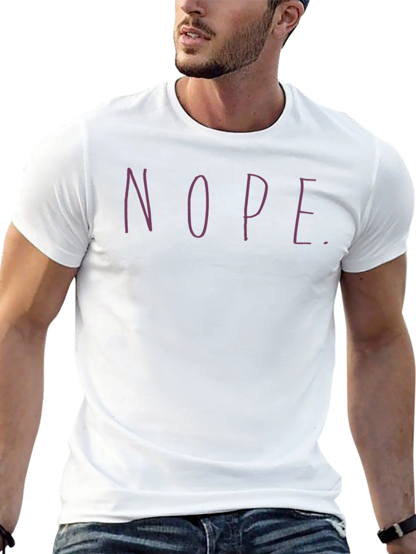 Nope. Graphic Tee - Casual Short Sleeve T-Shirt