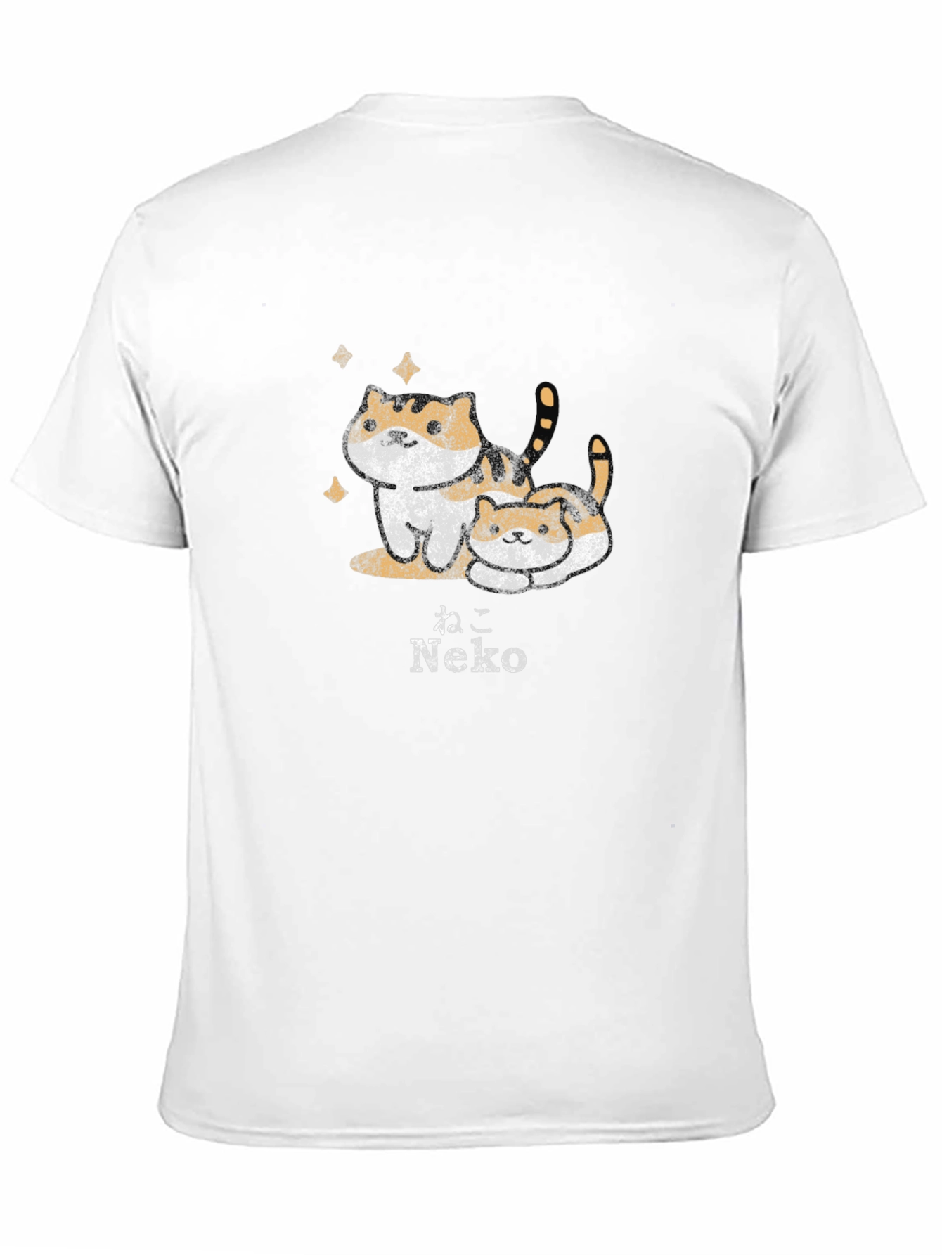 Neko Cat Graphic Tee - Trendy Black T-Shirt