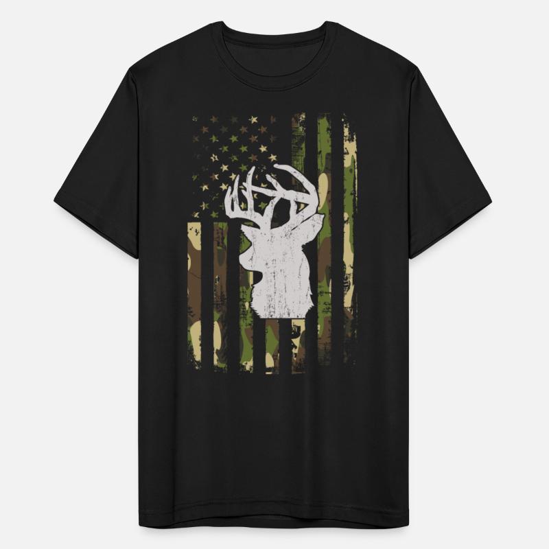 Buck Deer Hunting Camouflage Flag Hunter