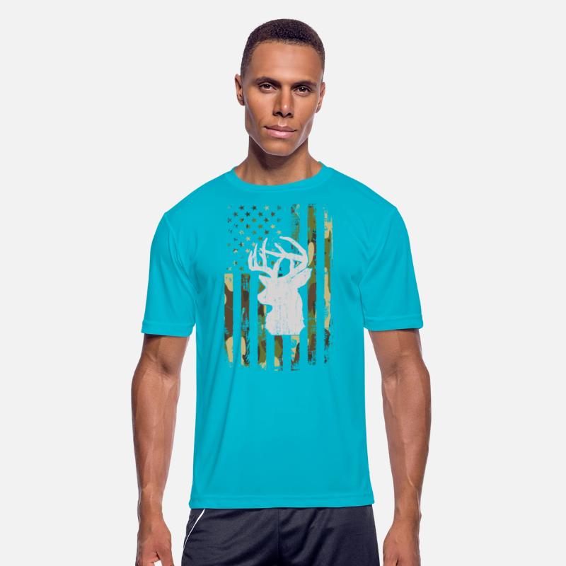 Buck Deer Hunting Camouflage Flag Hunter