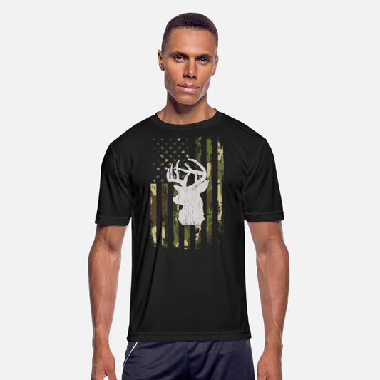 Buck Deer Hunting Camouflage Flag Hunter