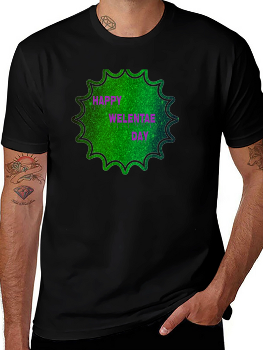 Happy Welentae Day Black T-Shirt