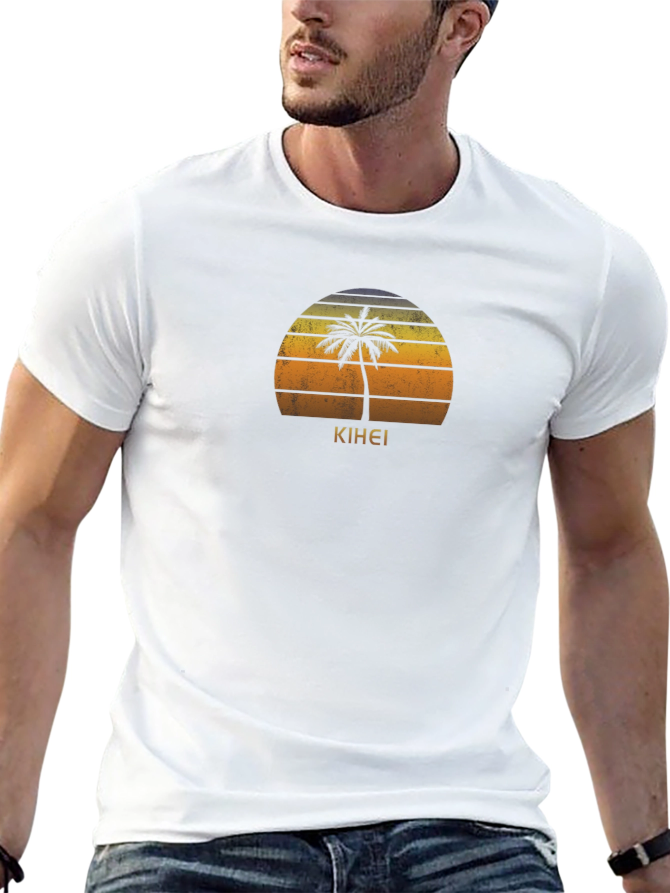 Kihei Palm Tree Sunset T-Shirt