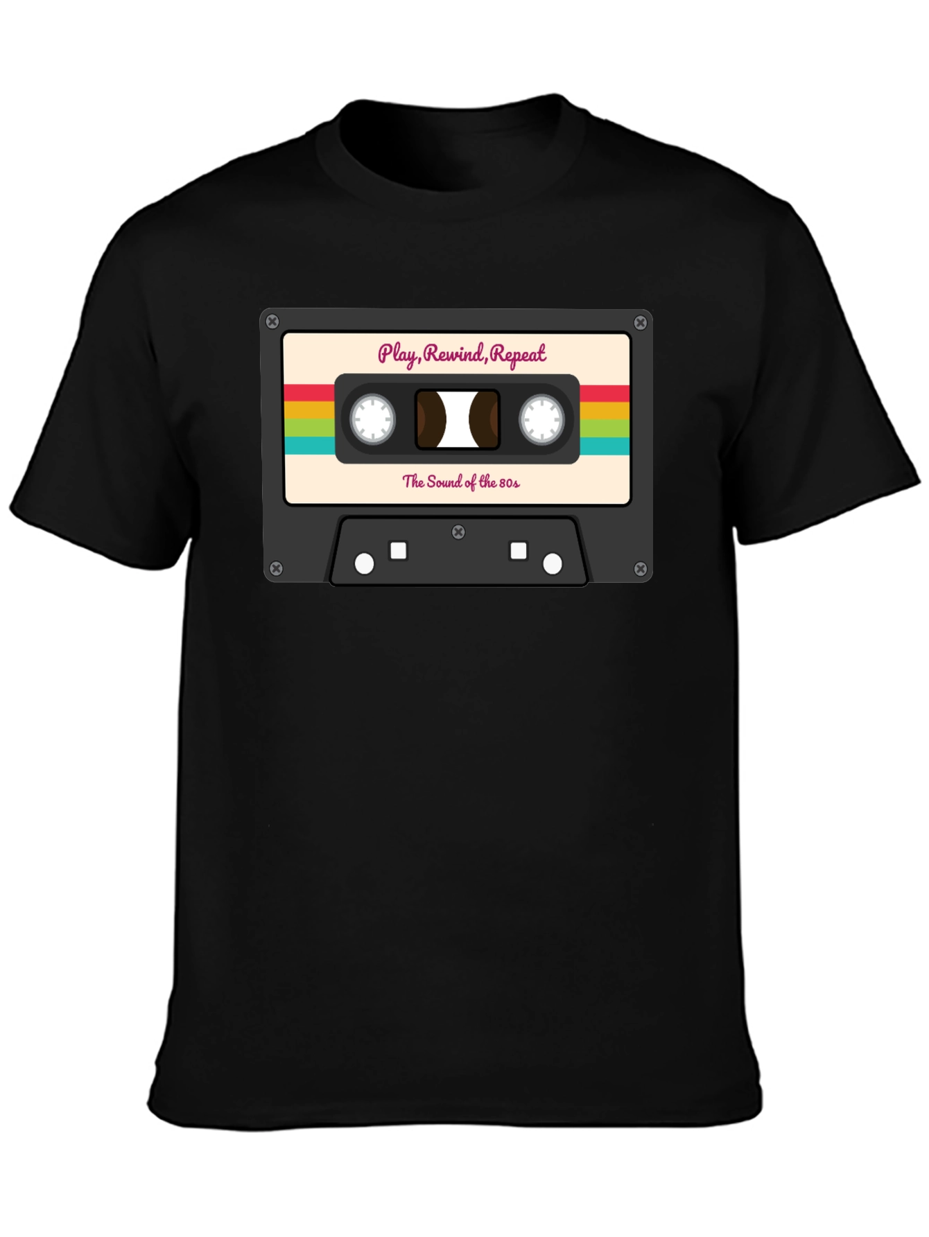 Retro Cassette Tape T-Shirt - 80s Music Lover Tee