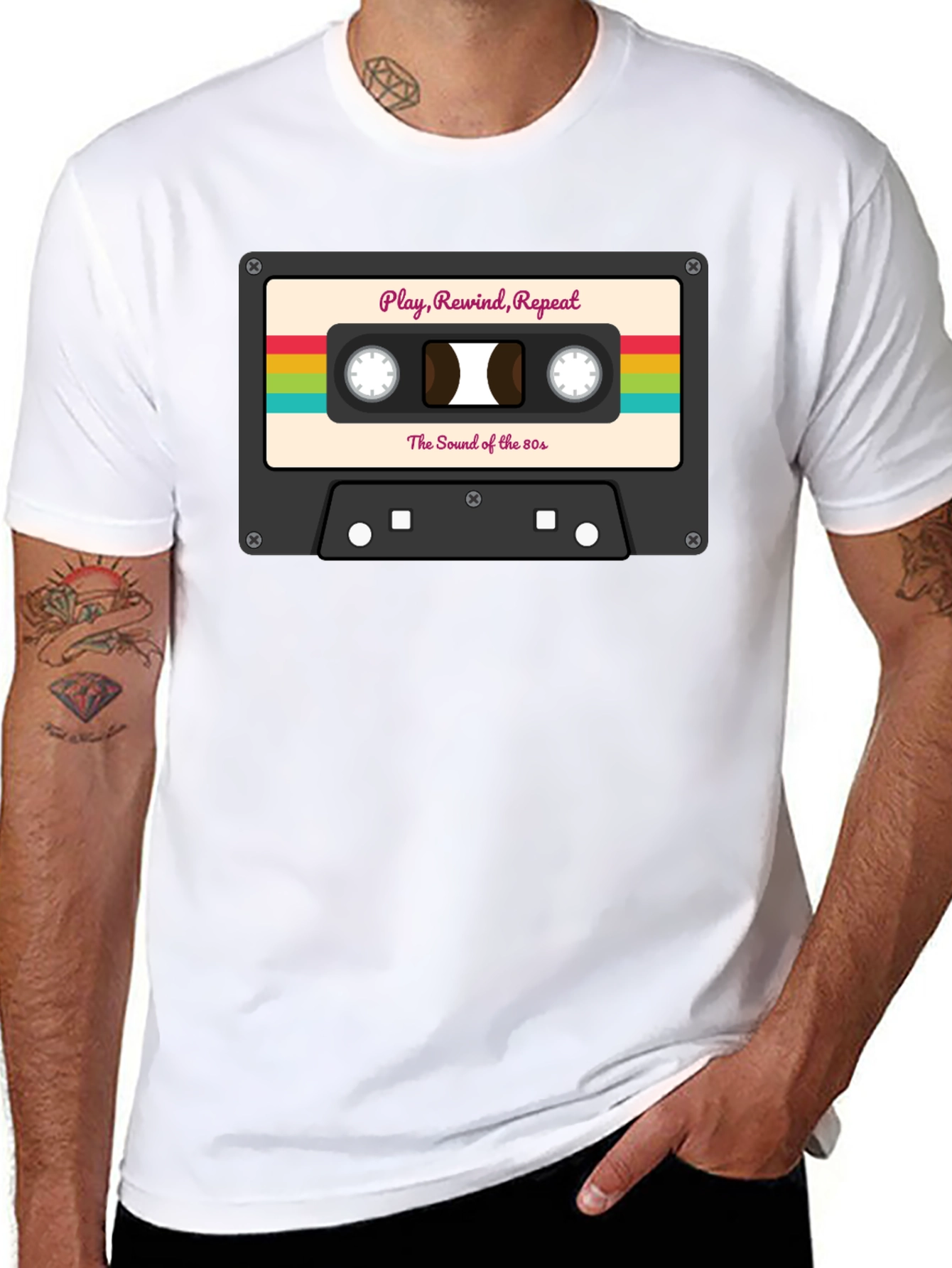 Retro Cassette Tape T-Shirt - 80s Music Lover Tee
