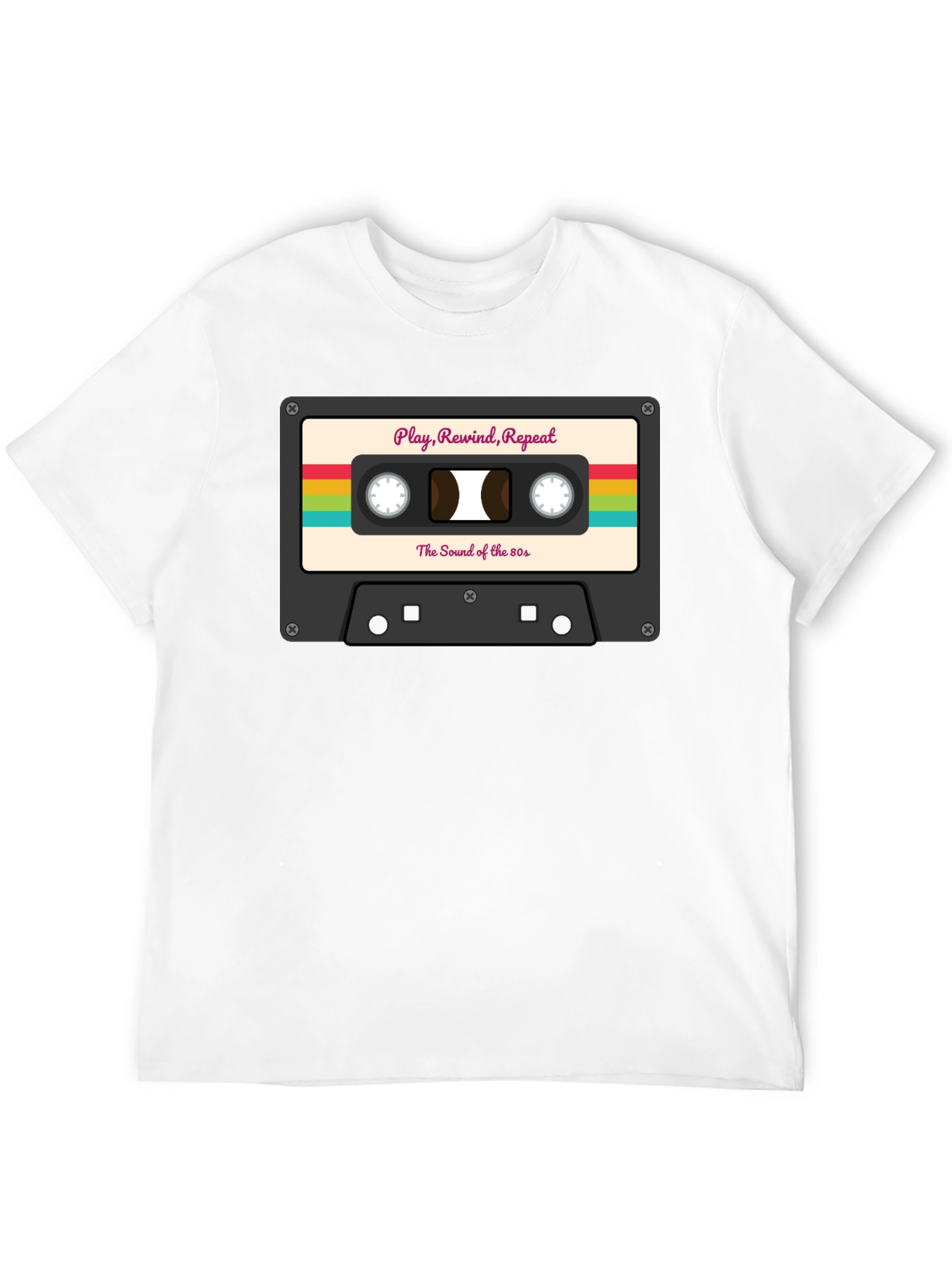 Retro Cassette Tape T-Shirt - 80s Music Lover Tee
