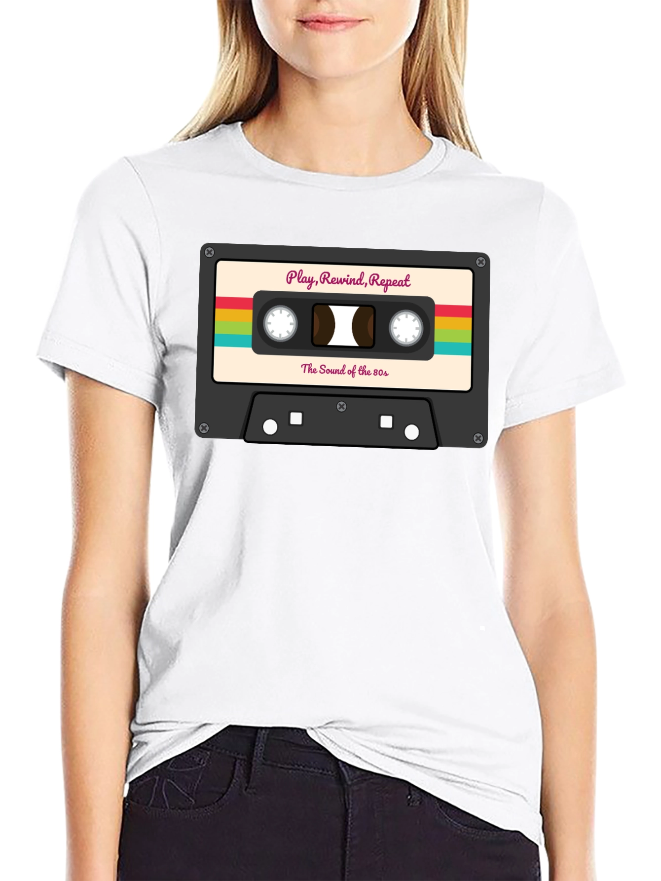 Retro Cassette Tape T-Shirt - 80s Music Lover Tee