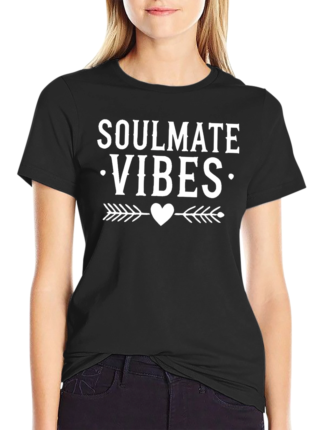 Soulmate Vibes Graphic Tee - Black