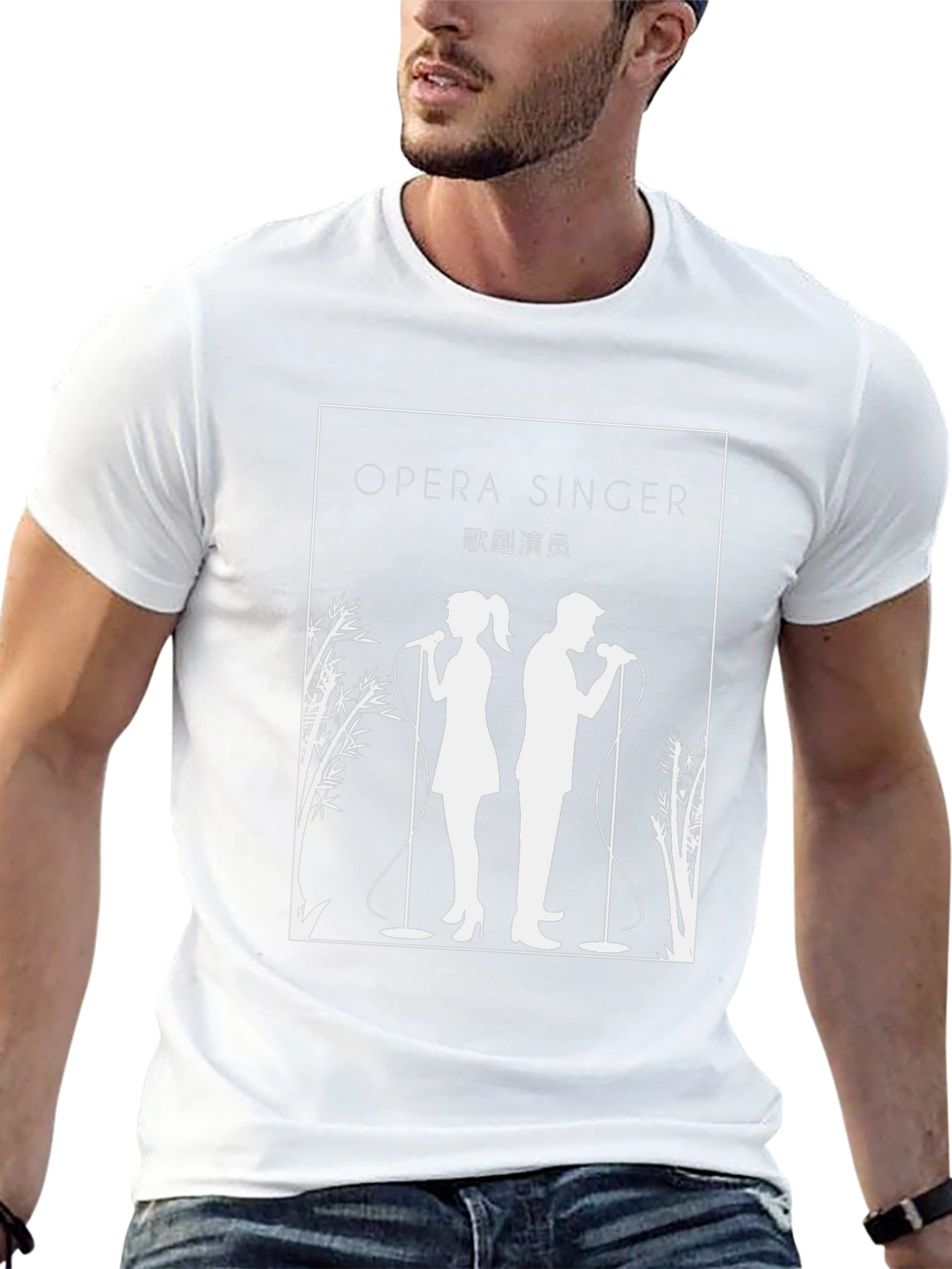 Opera Singer Graphic Tee - Unisex Black T-Shirt