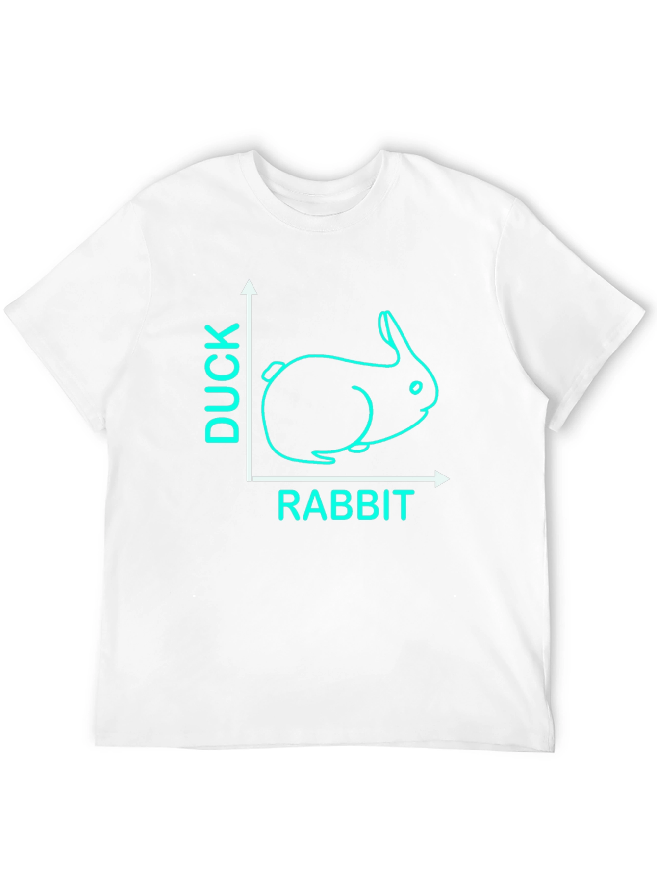 Duck Rabbit Illusion Graphic Tee - Black