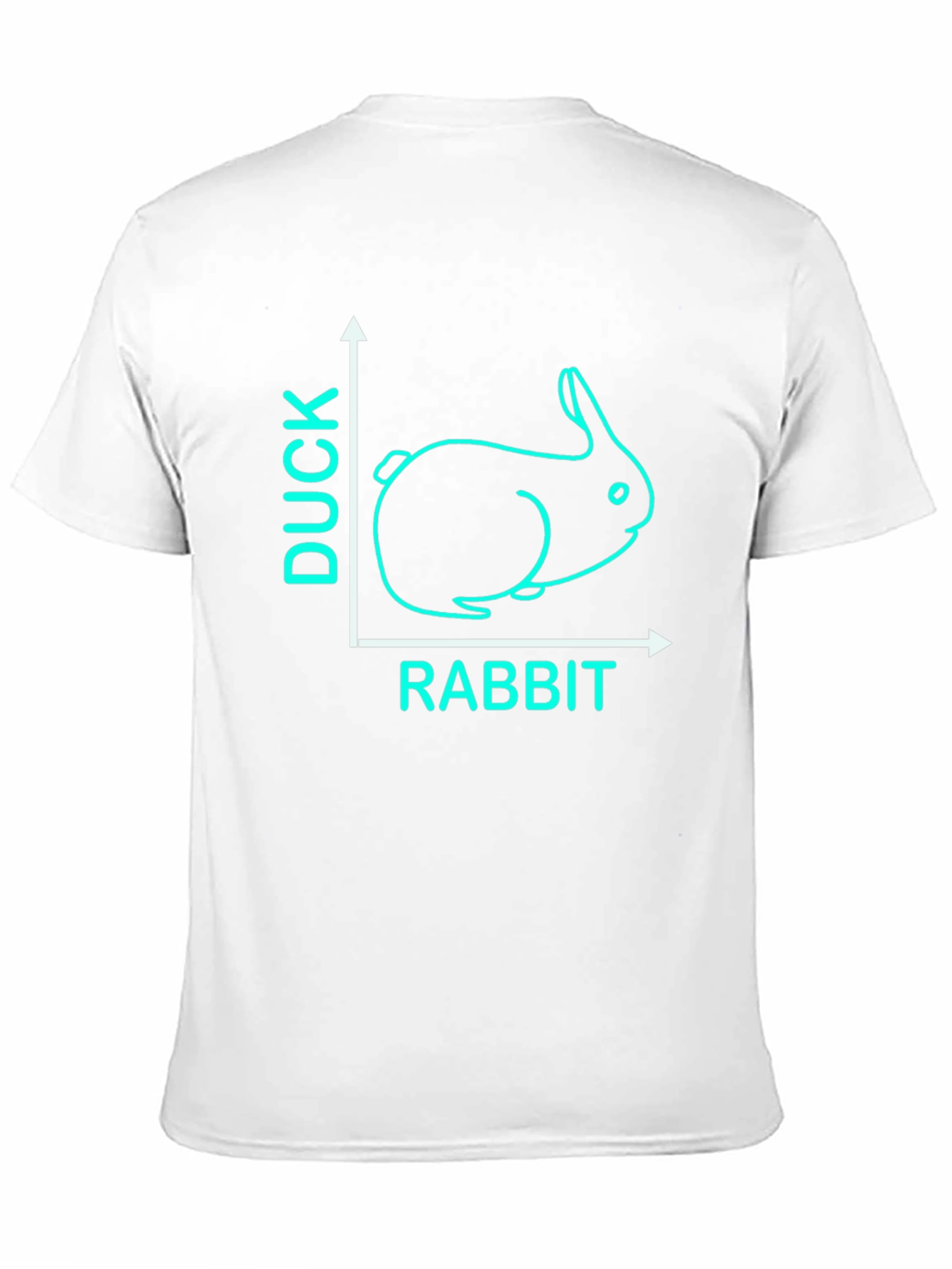 Duck Rabbit Illusion Graphic Tee - Black