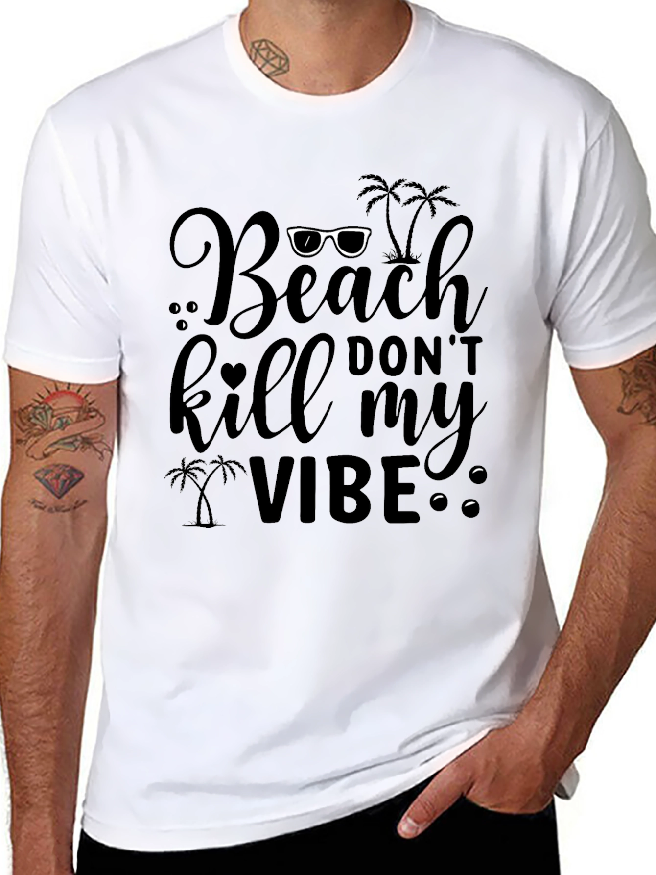 Beach Dont Kill My Vibe Graphic Tee