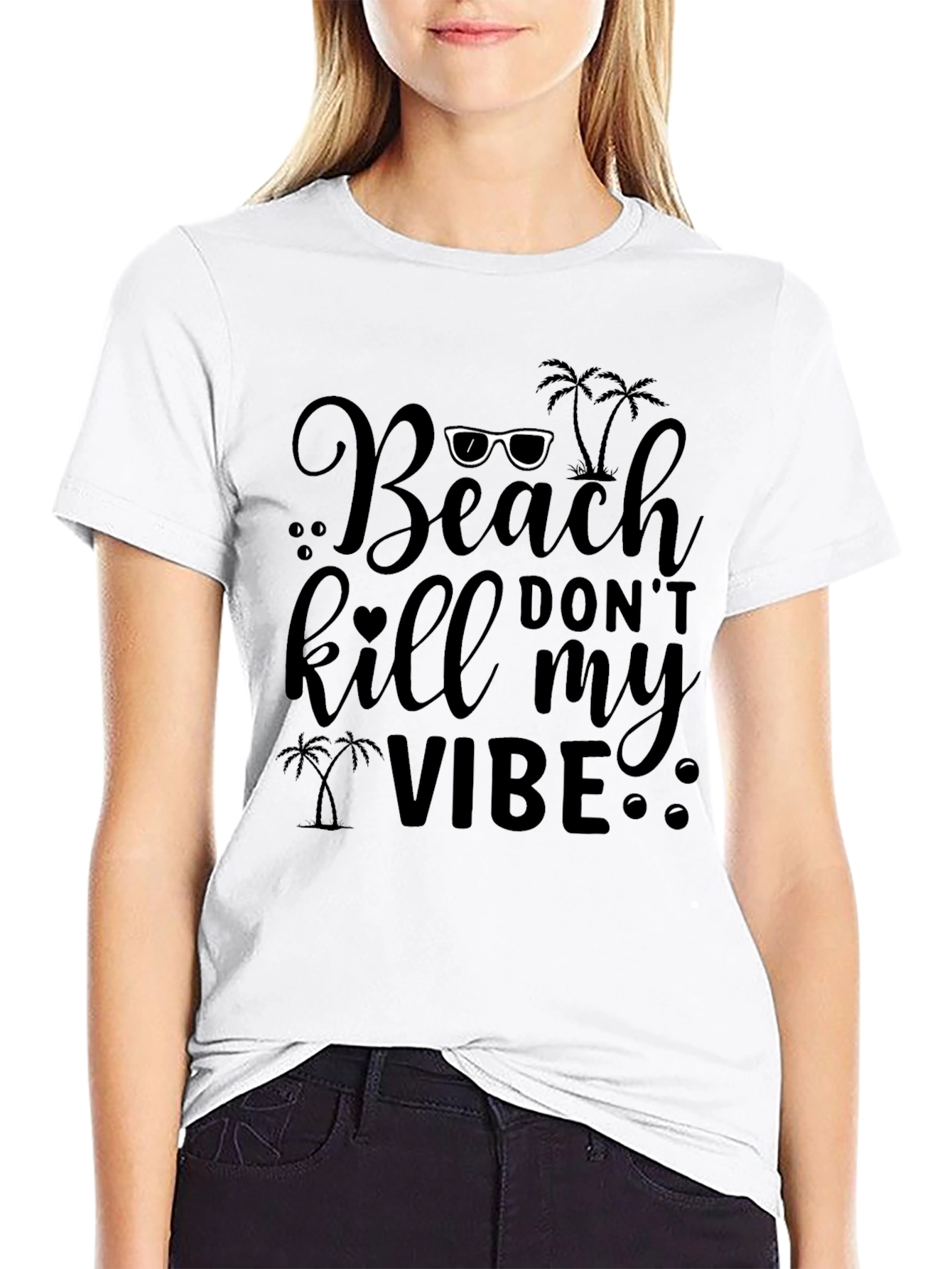 Beach Dont Kill My Vibe Graphic Tee