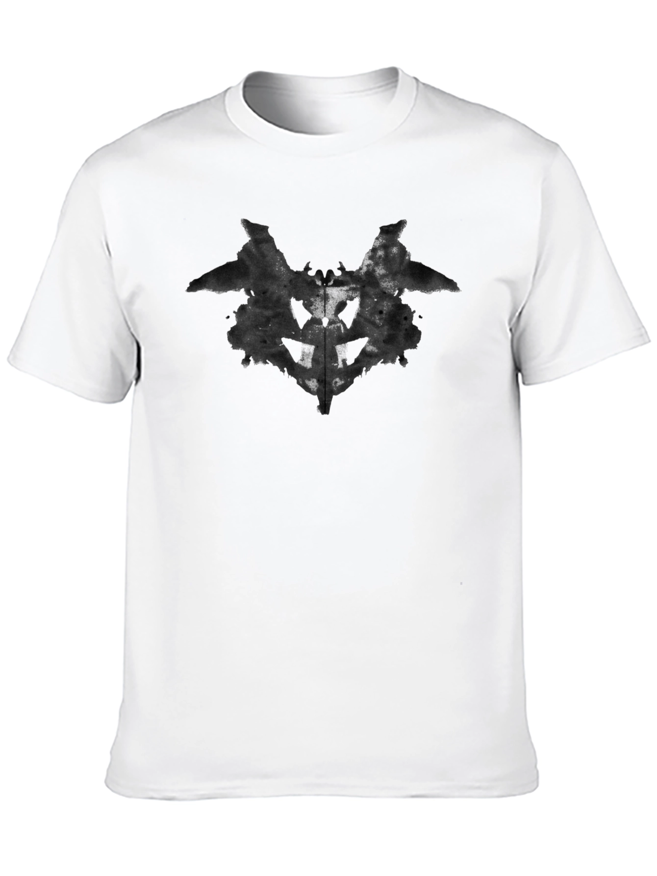 Rorschach Inkblot Graphic Tee - Black