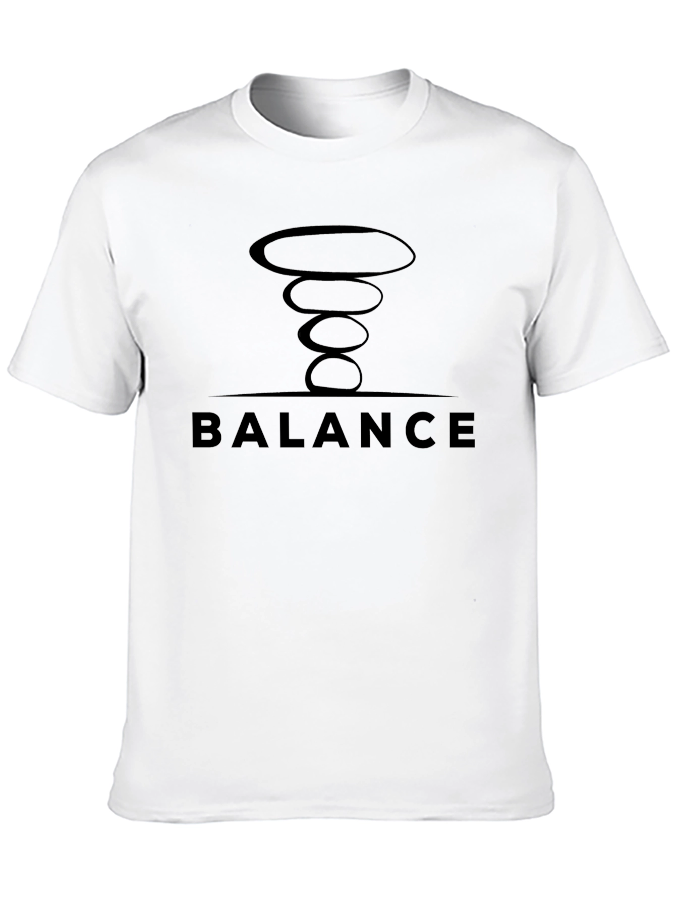Balance Stacked Stone Graphic Tee - Mens