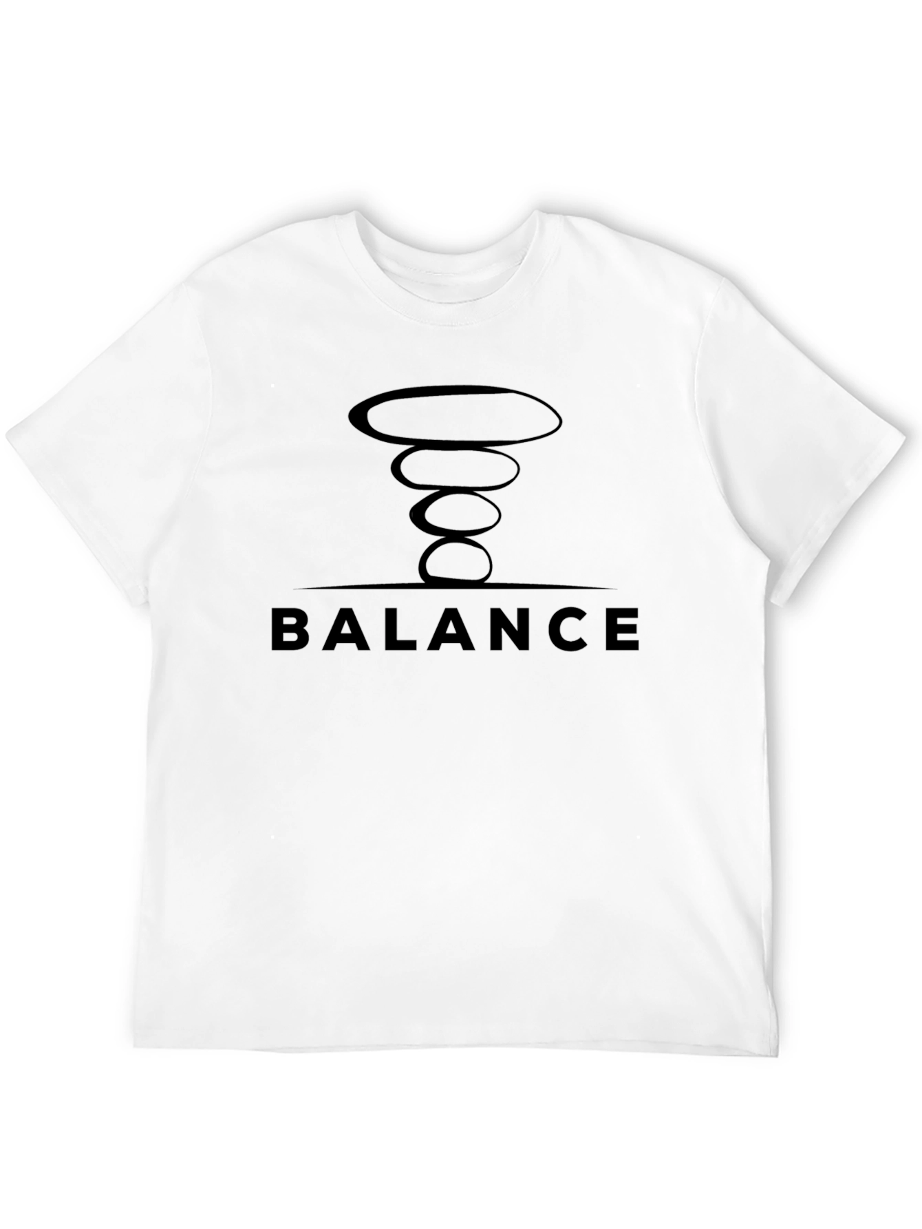 Balance Stacked Stone Graphic Tee - Mens