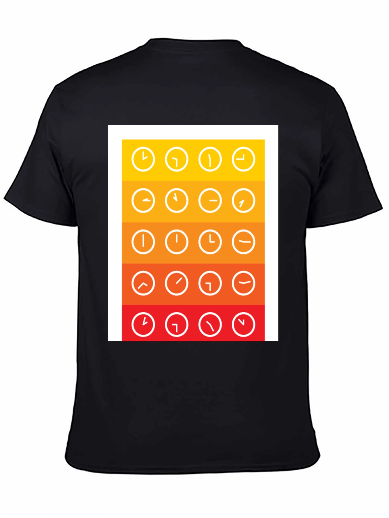 Clock Arrow Graphic Tee - Stylish Time Design