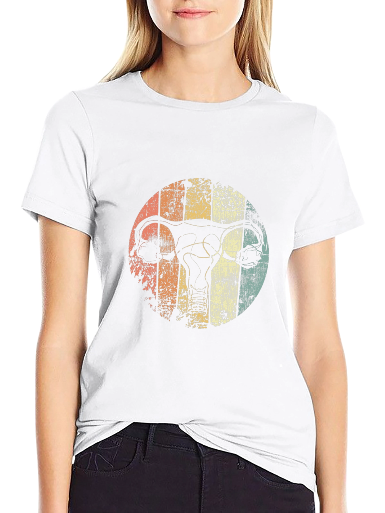 Retro Uterus Graphic T-Shirt
