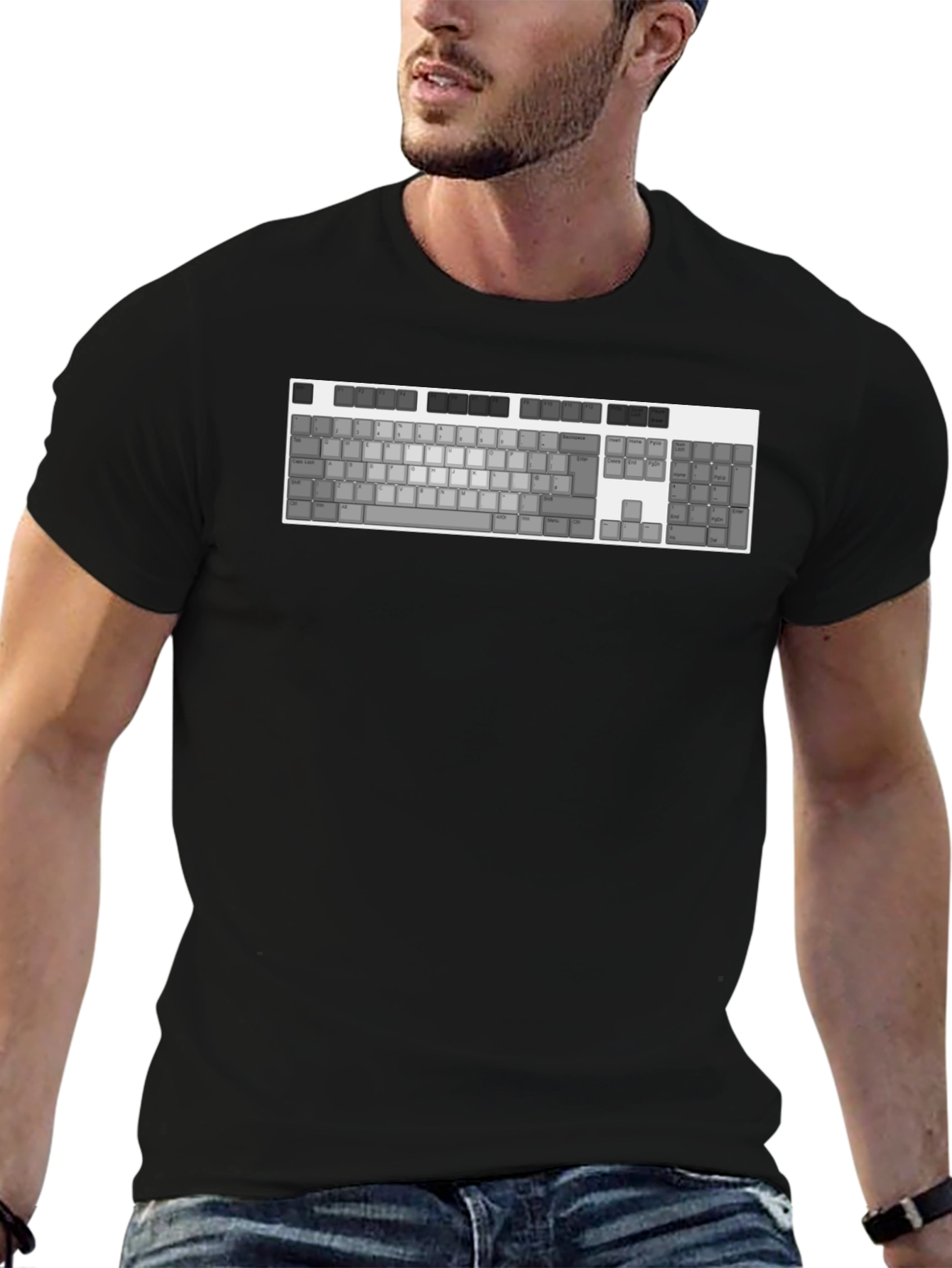 Keyboard T-Shirt - Geeky Tech Style
