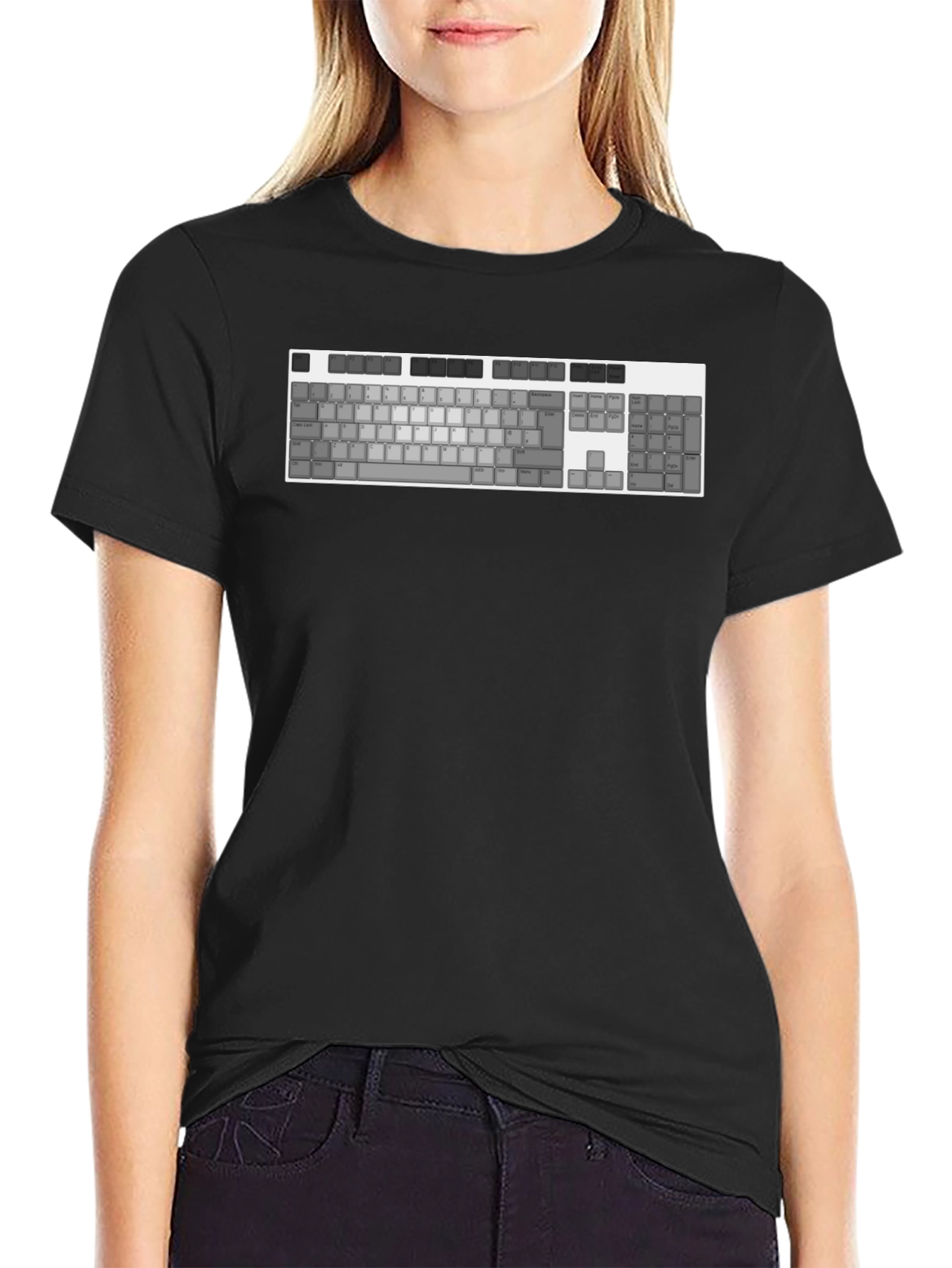 Keyboard T-Shirt - Geeky Tech Style