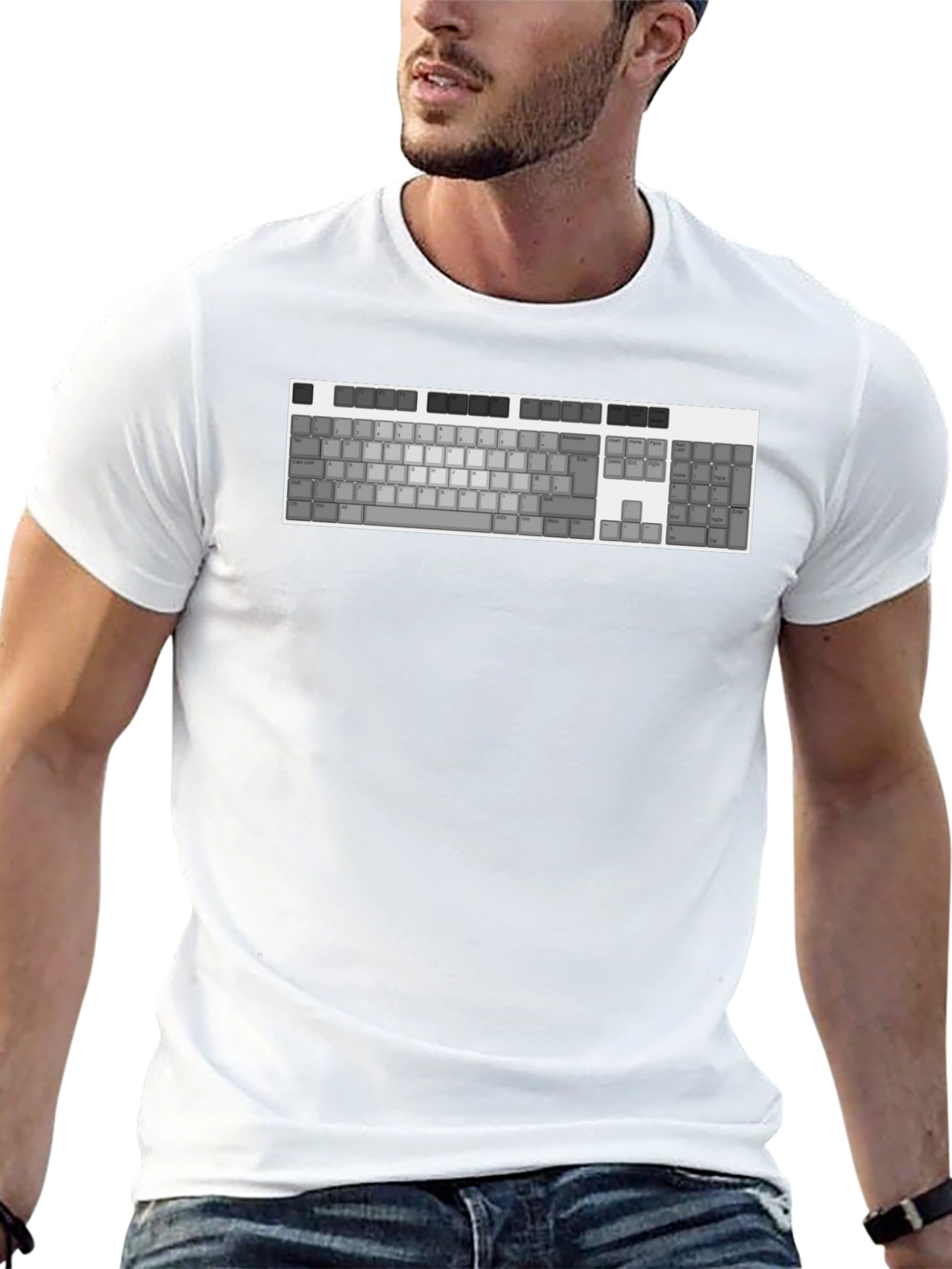 Keyboard T-Shirt - Geeky Tech Style