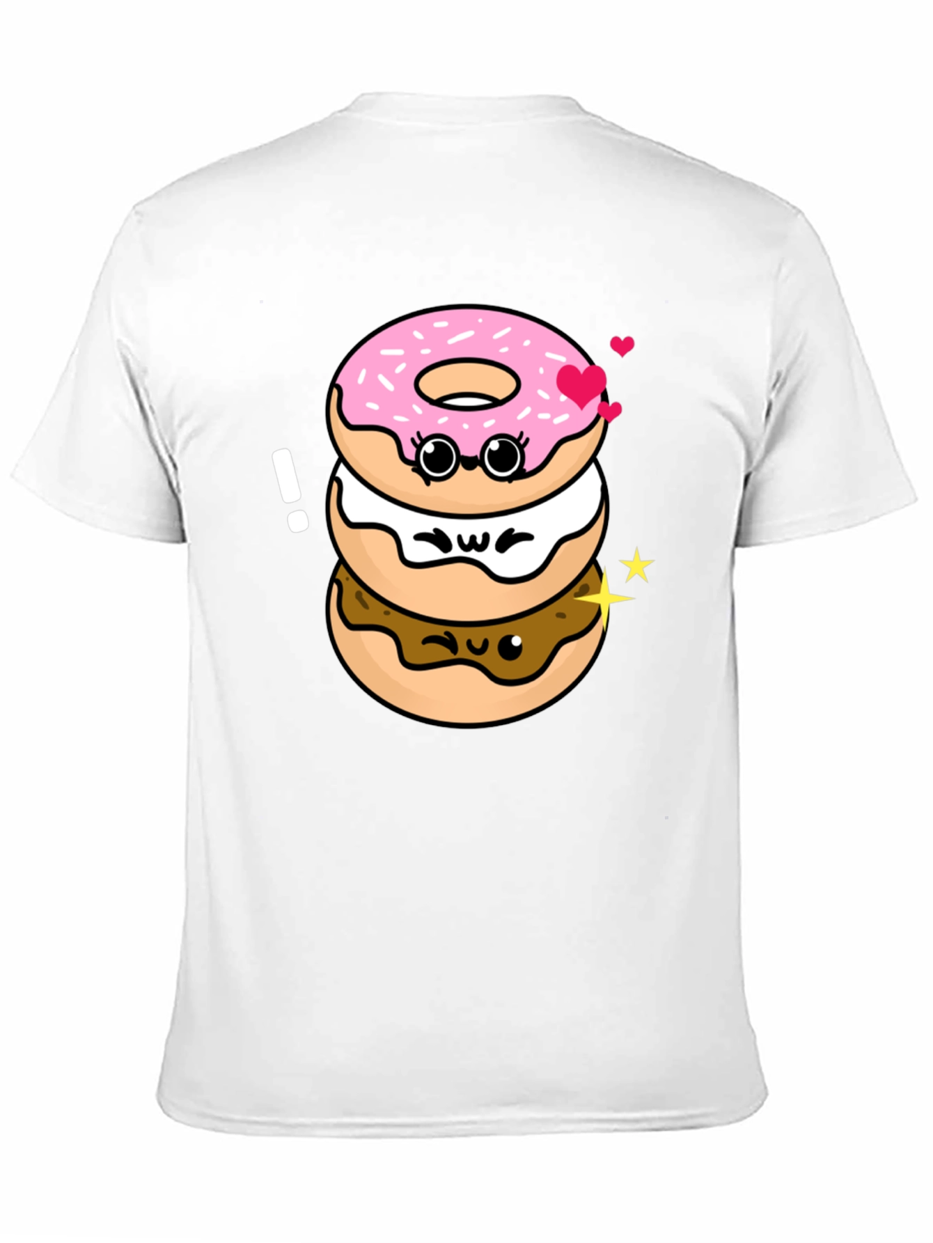 Cute Kawaii Donut Stack Graphic Tee