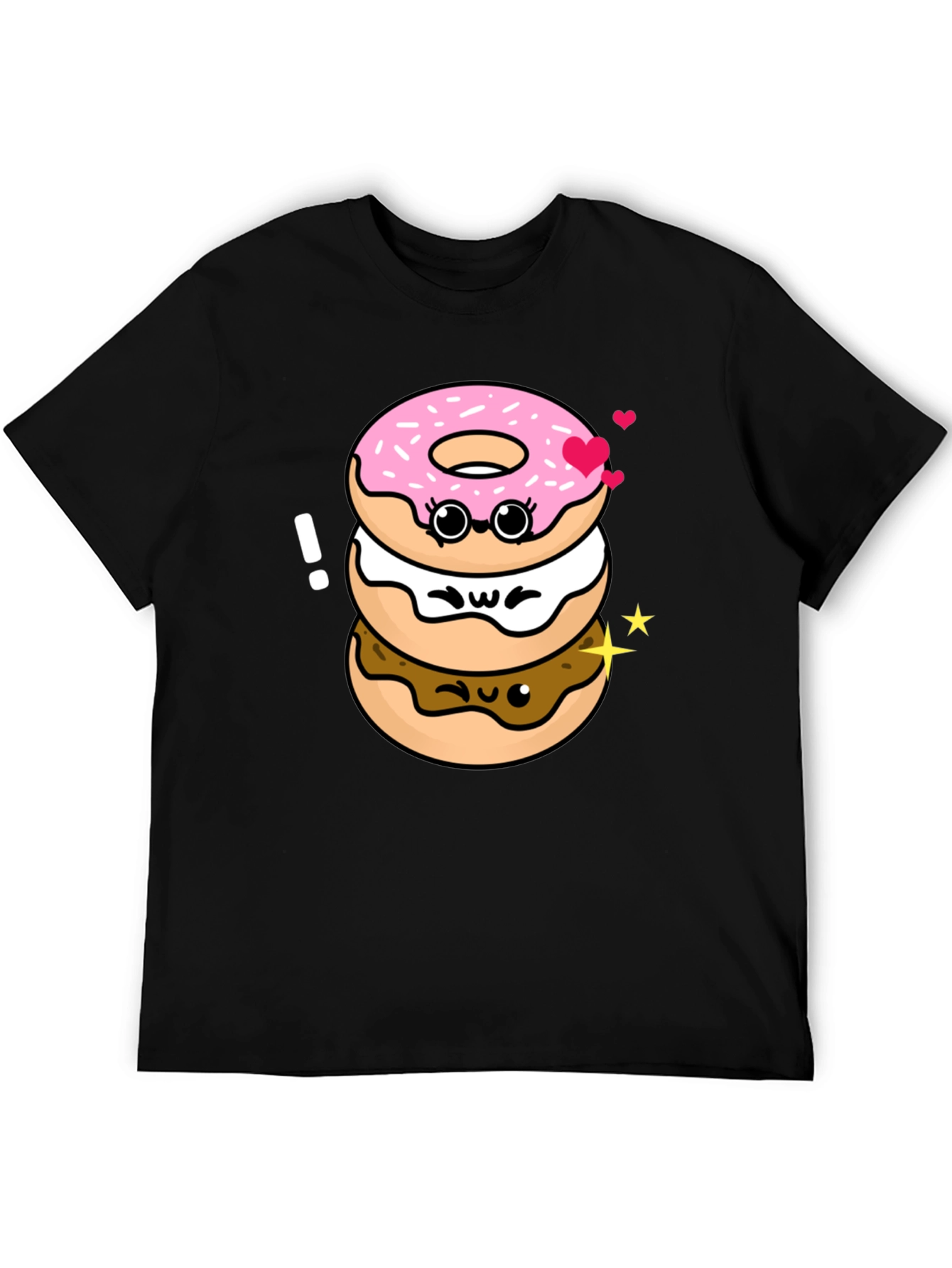 Cute Kawaii Donut Stack Graphic Tee