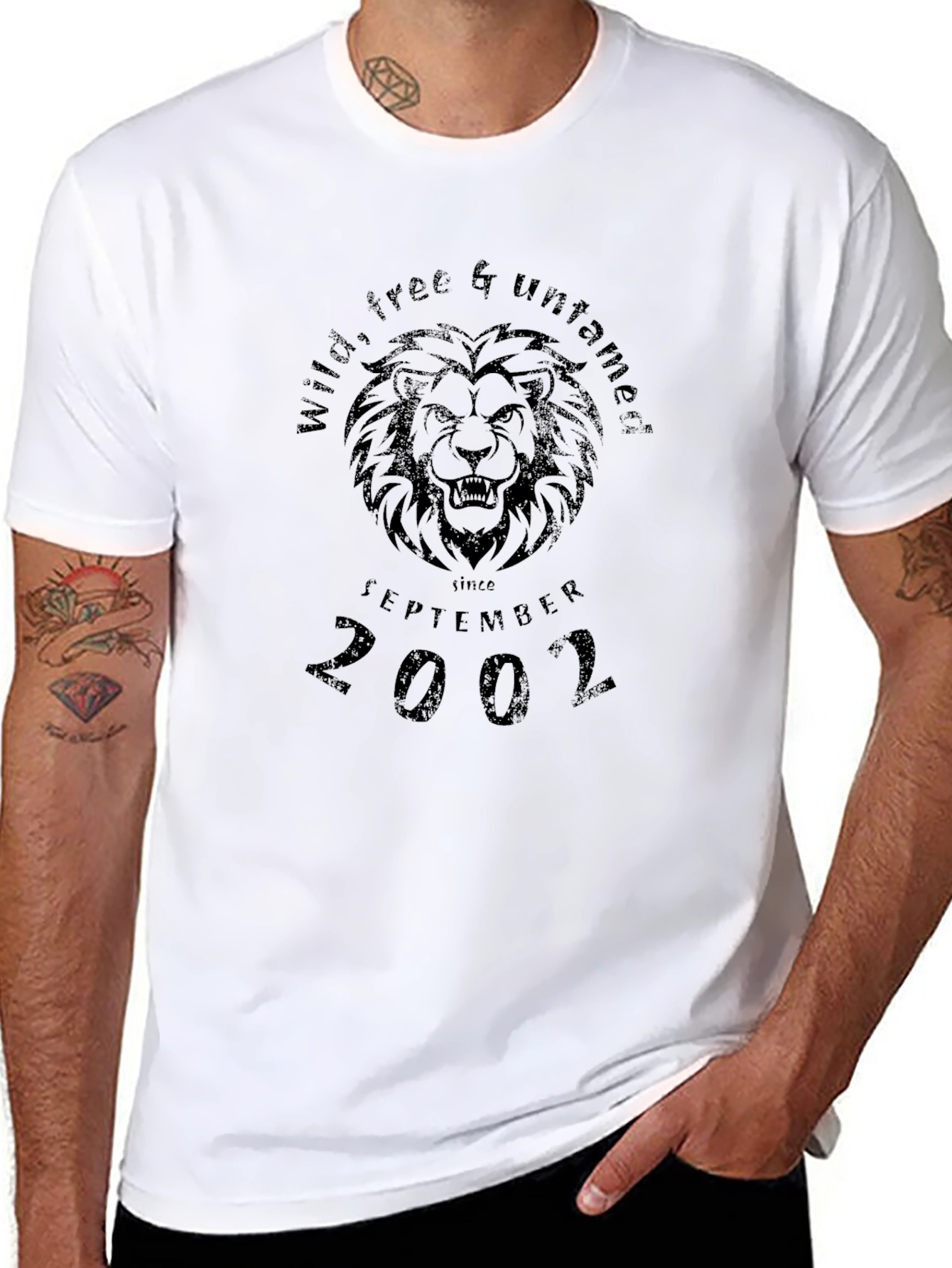 Wild Free & Untamed Lion Graphic Tee