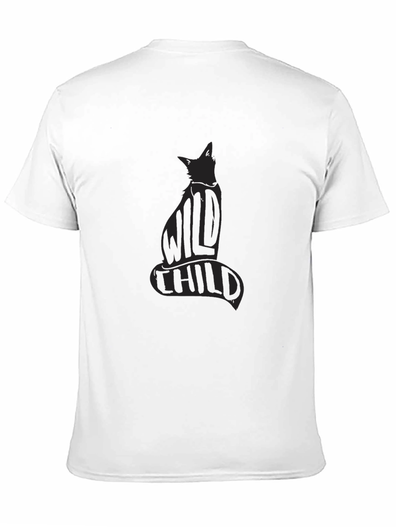 Wild Child Graphic Tee - Black Cotton T-Shirt