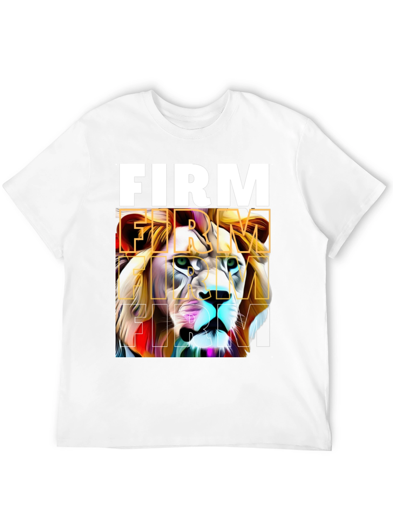 FIRM Lion Graphic Tee - Bold Streetwear
